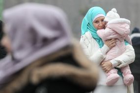 Participants of the action dedicated to World Hijab Day