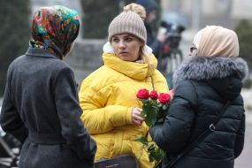 Participants of the action dedicated to World Hijab Day