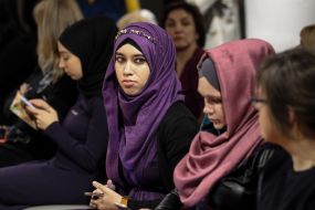 Guests at the show of the Crimean Tatar clothing brand "Qara biber"