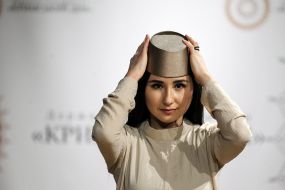 Demonstration of the Crimean Tatar clothing brand "Qara biber"