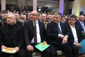 Alexander Turchinov, Andriy Parubiy, Arsen Avakov and Maxim Burbak