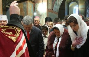 Петр Порошенко, Вера Богданюк и Марина Порошенко