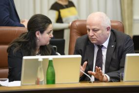 Oksana Markarova and Stepan Kubiv