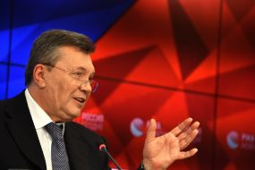 Broadcast of the press conference of Viktor Yanukovych