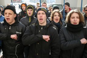 Activists of the "National Corps"