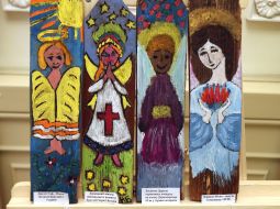 Рисунки на дощечках