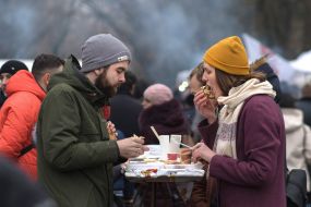 Visitors to the gastronomic festival
