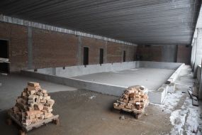 Room at school number 42, which is being reconstructed