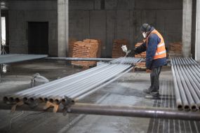 The builder works in the school building number 42