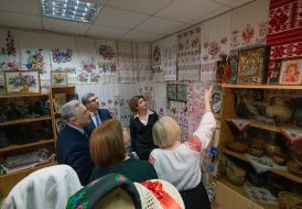 Marina Poroshenko meets the Antiquities Museum