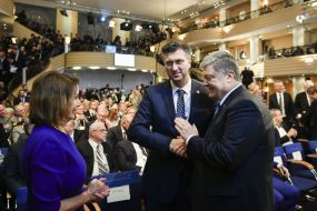 Petro Poroshenko, Andrei Plenkovich, Nancy Pelosi