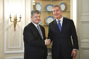 Петр Порошенко и Мило Джуканович