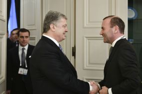 Петр Порошенко и Манфред Вебер