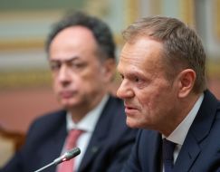 Donald Tusk and Hug Mingarelli