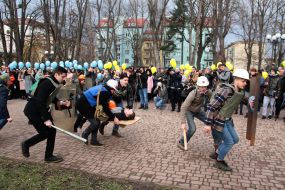 Students recreated events of Maidan