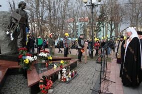Panahyda on the grave of Roman Gurik