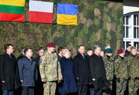 Dalia Grybauskaite, Andrzej Duda and Petr Poroshenko