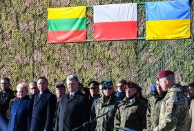 Dalia Grybauskaite, Andrzej Duda and Petr Poroshenko