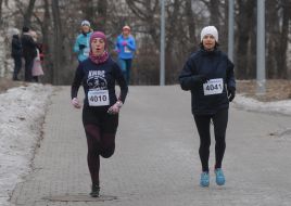 Участники пробега "Snow Run" 
