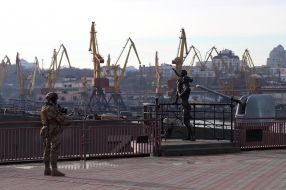 American Destroyer "Donald Cook" in the port of Odesa