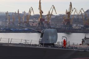 American Destroyer "Donald Cook" in the port of Odesa