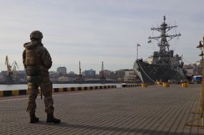 American Destroyer "Donald Cook" in the port of Odesa