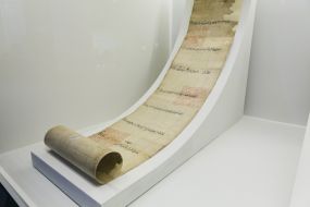Ancient handwritten scroll