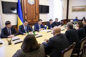 Vladimir Groisman meeting with Henri Poupart-Lafarge