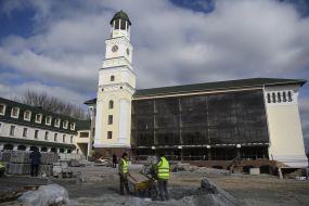 Construction near the Ostrog Academy