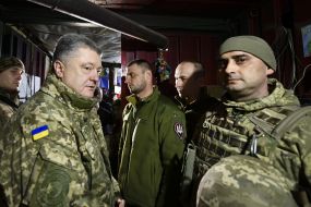 Petro Poroshenko visited the front-line zone