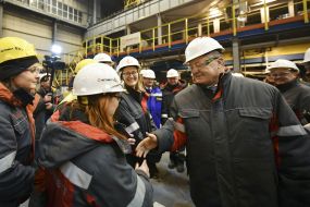 Petro Poroshenko visited Mariupol Metallurgical Plant