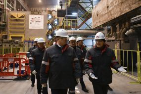 Petro Poroshenko visited Mariupol Metallurgical Plant