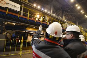 Petro Poroshenko visited Mariupol Metallurgical Plant
