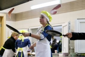 Batl to make pancakes and dumplings