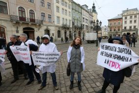 Participants of the action with posters
