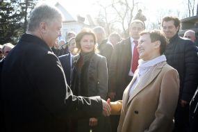 Petro Poroshenko and Oksana Zabuzhko