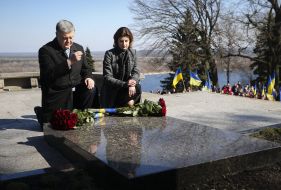 Petro Poroshenko with his wife Marina