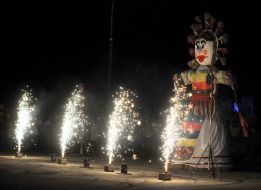 Fireworks on Freedom Square