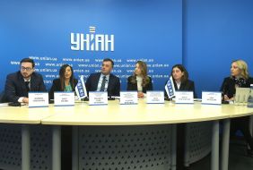 Участники пресс-конференции