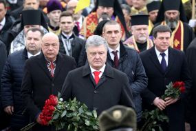 Stepan Poltorak, Gennady Moskal, Petro Poroshenko and Gennady Zubko