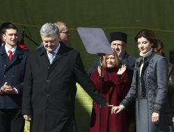 Petro Poroshenko with his wife Marina