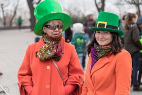 Participants of the Parade to St. Patrick's Day