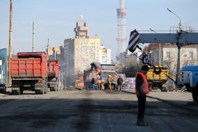 Dismantling of the Shulyavsky bridge and reconstruction of the traffic junction