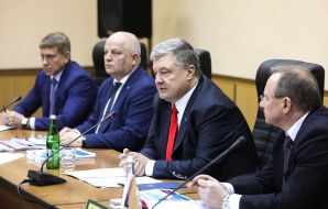 Игорь Насалик, Степан Кубив, Петр Порошенко и Юрий Недашковский