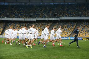 Open training of the national team of Ukraine on football
