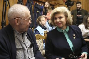 Tatyana Moskalkova and Valery Vyshinsky