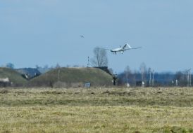 Trial of an unmanned aerial vehicle