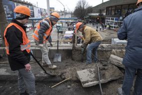 Демонтаж Шулявського мосту