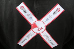 Sticker "Time to stop tuberculosis"