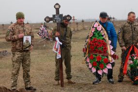 Farewell ceremony for the deceased soldier